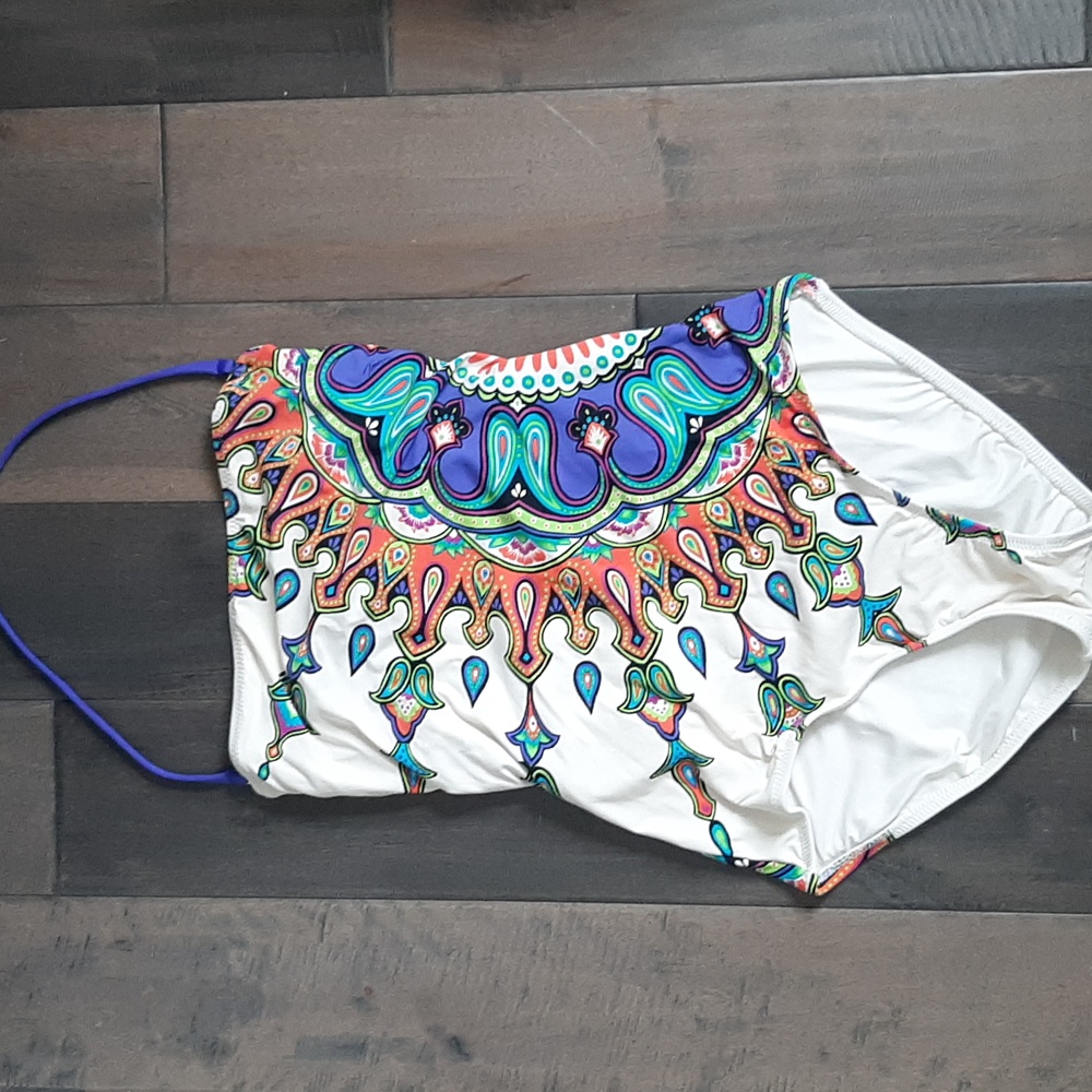 Trina Turk Kasbah One Piece Lace Up Back - Picture 4 of 8